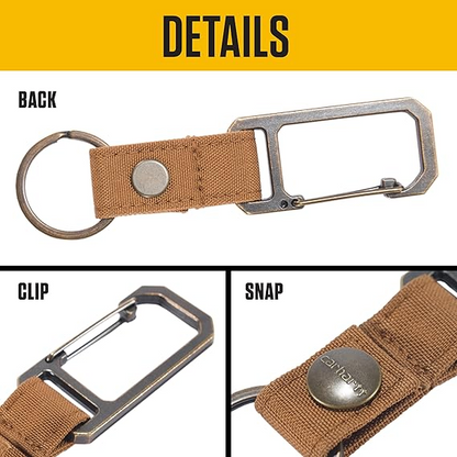Waydemi  Unisex Metal Key Ring with Belt Clip for Car & Home Keys